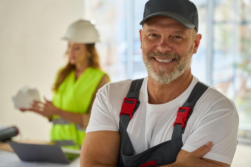 #1 seo-agency for home service businesses in Bedworth  - portrait-of-smiling-home-contractor